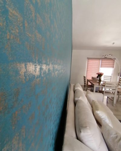 decoracion con papel tapiz